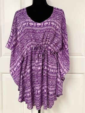 NaPua Collection Geometric Print Bathing Suit Cover-Up